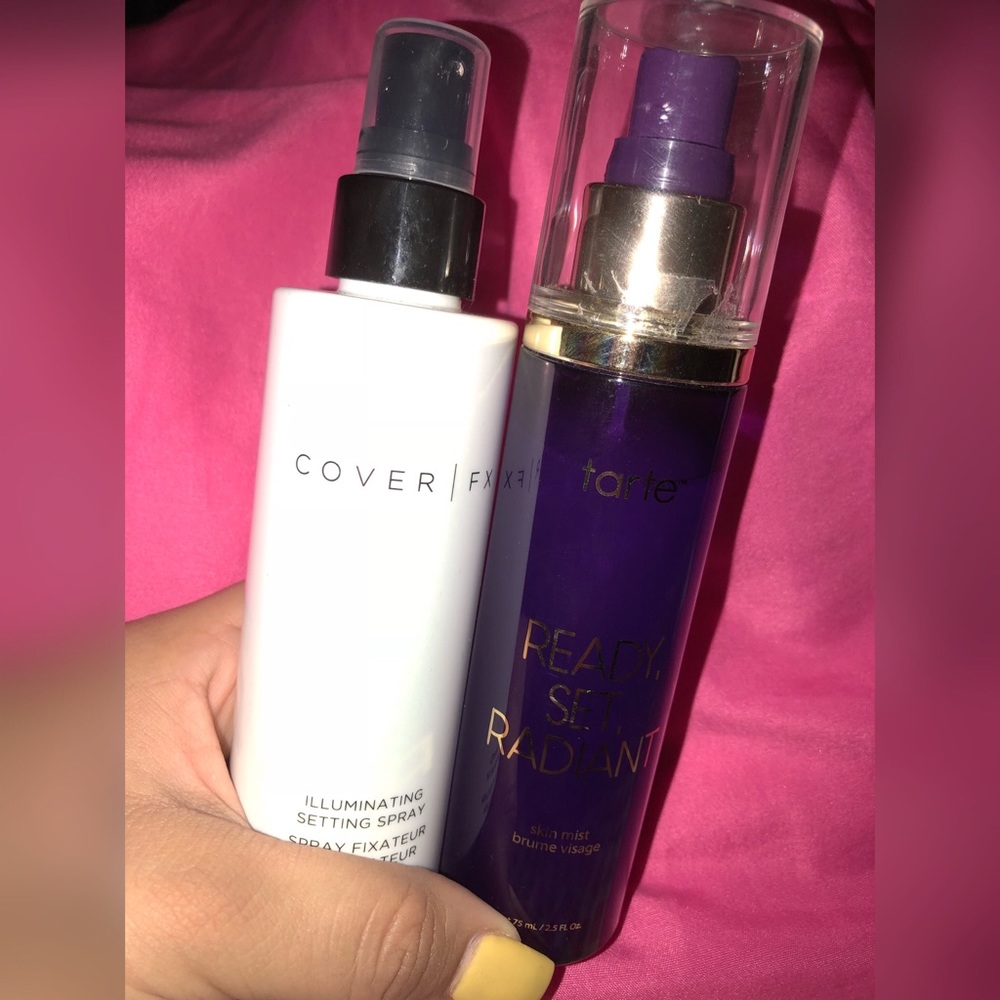 ❌SOLD❌Cover fx & TARTE Ready, Set, Radiant Spray!
